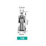 1 tk / 3 tk Universaalne liigendikomplekt P&ouml;&ouml;rdnurk Pikendusvarda Pesaadapter K&auml;sitsi ja pneumaatiline Painduv adapter Pesa t&ouml;&ouml;riistad