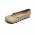 Naiste peegli l&otilde;hestatud varbaga Hogsfoot kingad Seelikuga madala suu ja lamedad &uuml;ksikud kingad 38 aprikoosi