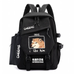 Cheems Meem Huvitav Doge Seljakott Unisex Meeste Naiste Kott Pakk Naljakas Seljakott Korea Stiilis Mochila Koolikott 32x14x43cm sinine