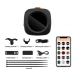 Motorcycle Bicycle Devil Eye Light Decor GIF Customizable Content Wring-free Design Built in Battery USB Rechargeable Set 01