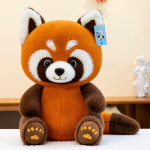 Punase panda pehme m&auml;nguasi masinast k&auml;ttesaadav nukk laste nukk kodu kaunistus loomaaia suveniirid 35cm【0.5kg】 pruun