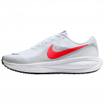 Nike Revolution 8 erilaiusega valged erksapunased unisex tossud puht-plaatinahall must HQ1996-100 40