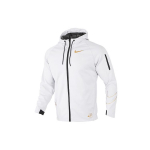 Nike Logoprindi Fliisvoodriga Kapuutsiga Jakk Meeste &Uuml;ler&otilde;ivad Valge CU3678-100 L