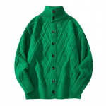 S&uuml;gis- ja talve meeste kudumid p&uuml;stkrae kampsun moodne vabaaja kampsunmantel XXL roheline