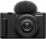 Sony B Vlog kaamera 20mm fikseeritud objektiivi ja tuulekaitsega ZV-1F F2.0 objektiiv, Must, must