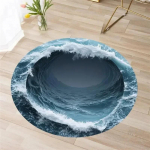3D optiline illusioon prao keeris s&uuml;gava augu vaip dekoratsioon p&otilde;randamatt magamistuba puhkeala vaibad diivan pehme &ouml;&ouml;kapp libisemiskindlad vaibad Diameter 90cm(35in)