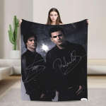 Soe tekk Lennureisid Ian Somerhalder The Vampire Diaries Visketekk Flanellist voodikate elutoa diivani voodi katteks 30x40in