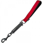 Ceinture - GLORIA - Ressort Court - Noir - Poign&eacute;e en nylon - Mousquetons en chrome punane