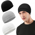 Sisemine m&uuml;ts, Komplekt 3 tk, Kiiver, Beanie m&uuml;ts, V&otilde;rkstruktuur, Hingav, Higiimav, Kiire Free size valge