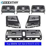 Sisemine armatuur Eesmine Keskel Vasak Parem Kliimaseade Tagumine AC ventilatsiooniv&otilde;re v&auml;ljalaskeava kate BMW X5 X6 E70 E71 E72 jaoks Rear Ac Vent Slider