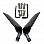 Motorcycle Rear View Mirrors Adjustable Rotating Side Mirrors Universal Fit for Aprilia Buell MV Agusta MOTO GUZZI HYOSUNG bmw hall v&auml;rv