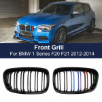 M V&auml;rvi Eesmised Neerukujulised Iluv&otilde;red BMW F20 F21 1. Seeriale 2011-2014 L&auml;ikiv Must Kahe Ribiga Rassi Sport Iluv&otilde;red