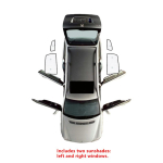 Autokile P&auml;ikesekaitsekile Volkswagen VW Polo Mk4 Vivo 9N 9N3 2002 2003 2004 2005 2006 2007 2008 2009 P&auml;ikesekaitse Tuuleklaas K&uuml;lgaken Rear Windows gray