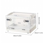 1 tk kokkupandav pagasiruum avatud hoiukast l&auml;bipaistev hoiukast Kodu riidekapp Riiete korraldaja Suure mahutavusega l&auml;bipaistev plast