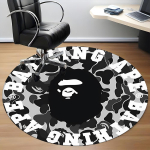 1 tk BAPE Camo Vaip, &Uuml;mmargune libisemiskindel vastupidav suure suurusega kontorivaip, Sobib kontorisse, Ilus kaunistus 120cm