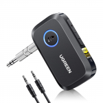 UGREEN Aux Bluetooth vastuv&otilde;tja helile Kuldne standard 17 tundi &Uuml;hilduv autostereo ja peakomplektiga TELEC sertifitseeritud 6.0 Auto, LDAC/AAC/SBC