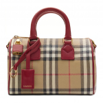 Burberry V&auml;rviplokk Ruuduline Bowlingukott Mini Naiste K&auml;ekotid Archive-Beige Gem-Red 81162801 Basic Set (Bag+Dust Bag)