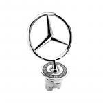 1 tk metallist auto kapoti embleem esikroomlogo kapoti m&auml;rk Mercedes Benz C E S-klassi W204 W205 W212 W213 W211 W220 W222 W223 jaoks must
