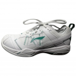 Li Ning Rubber Cushioning Slip Resistant Low top Badminton Shoes Men's White AYAR015-14 40