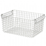 MUJI Roostevabast terasest traatkorv 37cm L x 26cm S x 18cm Korv 4, Ligikaudu. H, 44831496, hall v&auml;rv