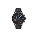 TISSOT Speedy Kollektsioon Kvartsmehhanismiga Meeste Kell Kell 45mm Must Tihvliga Roostevabast Terasest Korpus Nahkrihm T116.617.36.051.05 Black Dial