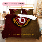 Dynamo Dresden Mustriga Voodipesu Tekikott Komplekt Kodu Kaunistus Kingitus (1 * tekikott + 2 * padjap&uuml;&uuml;ri ilma s&uuml;damikuta) 135x200cm