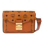 MCM Millie Visetos Metallik Tooni &Uuml;mbrik Crossbody Kott Kaetud L&otilde;uend ja Nahast &Otilde;lakott V&auml;ike Suurus Naiste Pruun Konjak Basic Set (Bag+Dust Bag) pruun