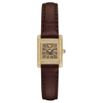 Emporio Armani kahen&auml;puline pruunist nahast k&auml;ekell AR11705 Tan Watch Dial