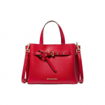 Michael Kors MK Emilia T&auml;hekujuline Logo &Uuml;hev&auml;rviline Litchi Tekstuuriga Nahast K&auml;e- &Otilde;la Crossbody Kott V&auml;ike Naiste kotid Erepunane 35F0GU5S5T-BRIGHT-RED Basic Set (Bag+Dust Bag)