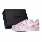 Nike Air Force 1 libisemiskindlad kulumiskindlad madalad rulaketsid Unisex Valge S&uuml;damevarastav Roosa CW2288-111(Team80SBOX) 36.5