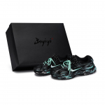 Nike V5 RNR Abrasion Resistant Low top Running Shoes Unisex Black Tiffany HJ5228-001(Team80-S-BOX) 40
