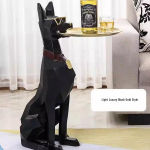 K&otilde;rgetasemeline h&auml;rrasmehest koera kaunistus alusega elutuppa v&otilde;i esikusse White Gentleman Dog 74