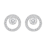Swarovski Creativity Circle Roodiumiga kaetud Creativity k&otilde;rvar&otilde;ngad Naiste k&otilde;rvar&otilde;ngad Valge 5201707 Box (Random Color)