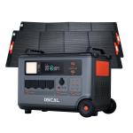 Oscal PowerMax 6000 kaasaskantav elektrijaam 6000 W 3600 Wh LiFePO4 laiendatav p&auml;ikesegeneraator 4x vahelduvvoolu pistikupesaga with 2*PM400 Plus