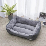 Large Square Nest S-3XL Pet Suur koeravoodi v&auml;ikestele keskmistele koertele Pehmest fliisist Nest Big Dog Diivanvoodi Talvine soe kassimaja lemmikloomale hall v&auml;rv