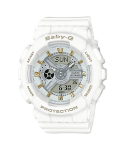 Casio Baby-G Naiste Vaik 100M Veekindel Analoog P&otilde;rutuskindel Kvartsikell BA-110GA-7A1 valge
