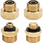 M-Modern-4tk Gaasiballooni Adapterikomplekt, Gaasiadapter Gaasiballoonide Adapter, Euroadapter Gaasiballoonidele, Saksa Gaasiballoonide T&auml;itmiseks kuld