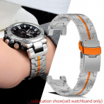 Casio G-SHOCK GST seeria GST-210/W120L/S130L/S310 GST-B100 W300/400G meeste k&auml;ekella rihm Titaanisulamist teras Muudetud kellarihm 22mm