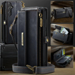 CaseMe Lanyard Nahast T&otilde;mblukuga Rahakott Kaardi Telefoni&uuml;mbris Samsung Galaxy S26 Ultra S25 FE S24 Plus S23 S22 S21 A17 A16 A56 jaoks Kate (Samsung S21)