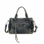 K&otilde;rgetasemeline neetidega mootorrattakott, Vabaaja crossbody kott, Retro pestud ja vanutatud teksariidest k&auml;ekott