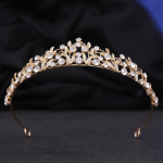 DIEZI Korea Magus Armas Printsessi AB Kristallist Diadeem Kroon Naistele T&uuml;drukutele Pulmad Elegantsed Luksuslikud S&uuml;nnip&auml;evapeod Juuksed Kleit Ehted kuld