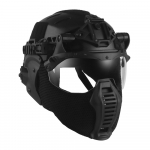 Taktikaline T&auml;ielikult Kaitsev Kiiver Jahindus Airsoft Paintball 3.0 Wendy Kiiver Klappklaasidega K&otilde;rvakatted Mask Treeningvarustus HL-109 BK