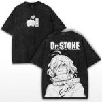 Suika Dr.STONE Anime Tr&uuml;kitud T-s&auml;rk Vintage Y2k Pesitud &Uuml;le suurusega T-s&auml;rk Suvine L&uuml;hikeste Varrukatega Puuvillased Topid Meeste Naiste R&otilde;ivad S