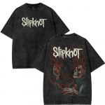 Vintage pestud Slipknot albumi postriprindiga T-s&auml;rk Maailmatuuri kaup Unisex Harajuku t&auml;navastiil L&otilde;tv naiste meeste T-s&auml;rgid S
