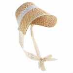 LolitaStiilis P&auml;ikesem&uuml;ts Naistele T&uuml;drukutele Prantsuse Teepeo M&uuml;ts Pitsiline Patchwork Baret K&auml;sitsi kootud P&auml;ikesem&uuml;ts Suvine Peakate