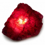 Looduslik punane rubiin toorelt 78 ct SERTIFITSEERITUD kalliskivi kollektsiooni jaoks 45.7 mm Approx punane