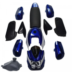 Plastikust Komplekt Voolunduskatted Poritiib Esitulede Tuuleklaasi ja K&uuml;tusepaagi Istmega 49cc Laste Quad Bike Mini ATV Laps 4x4 Rattaga