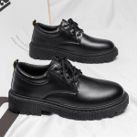 Must &Uuml;mara Varbaga Paksude Taldadega Paeladega Meeste Nahast Brogue Kingad K&otilde;rge Kvaliteediga Moodsad Elegantsed Jalan&otilde;ud Pakkumine Retro Meeste Vabaaja Kingad 39