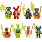 Serpentine Ninja Fantoomiosakeste ehitusklotside komplekt Minifiguuri m&auml;nguasi poistele Laste s&uuml;nnip&auml;evakingitus A