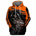 Uus 3D kolju Harley-Davidsoni kapuutsiga pusa Kapuutsiga kampsun Pullover K&otilde;rge kvaliteediga